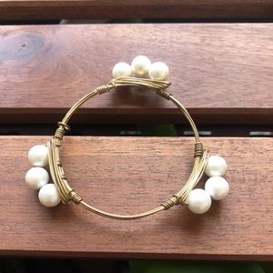 Bourbon and Bowties Gold and Pearl Bracelet
